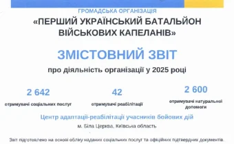 Змістовий звіт про діяльність організації у 2025 році